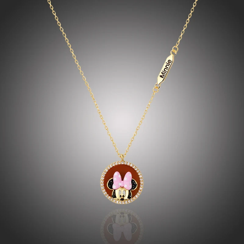 Éternelle Exkluzivní náhrdelník Swarovski Elements Disney kolekce myška  Minnie NH2102 - GLAMI.cz