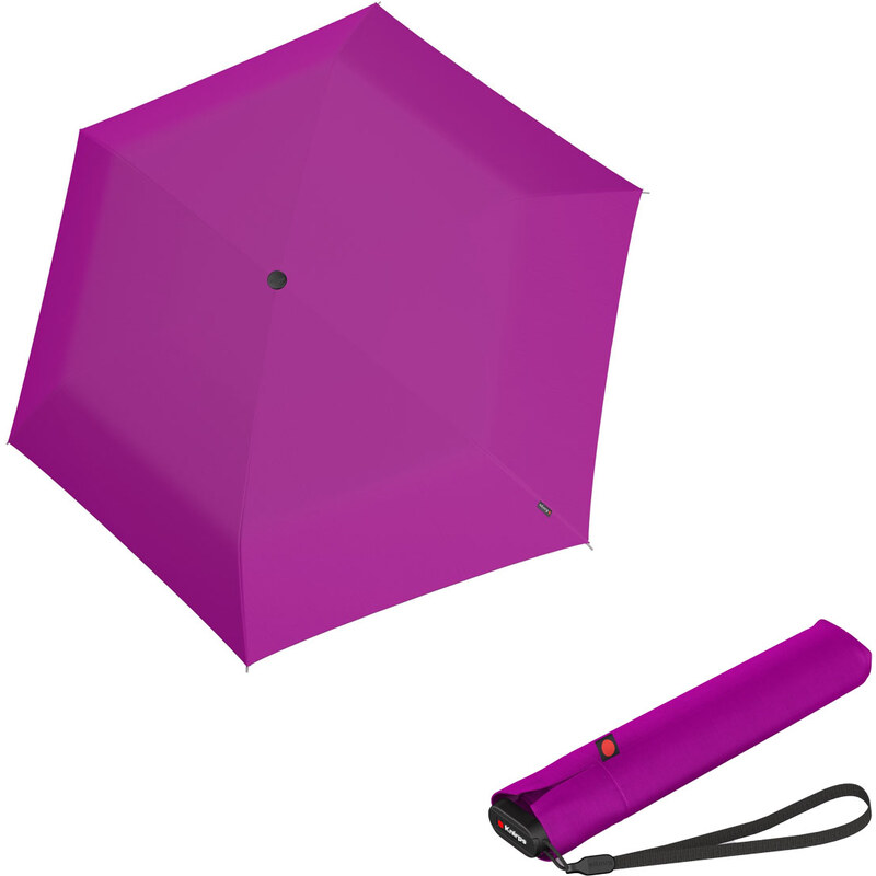 Knirps Ultra US.050 Slim Manual - dámský skládací manuální deštník červená