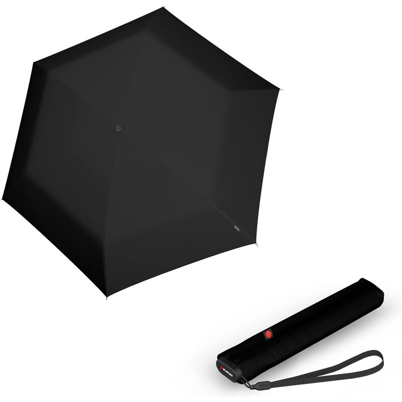 Knirps Ultra US.050 Slim Manual - dámský skládací manuální deštník černá