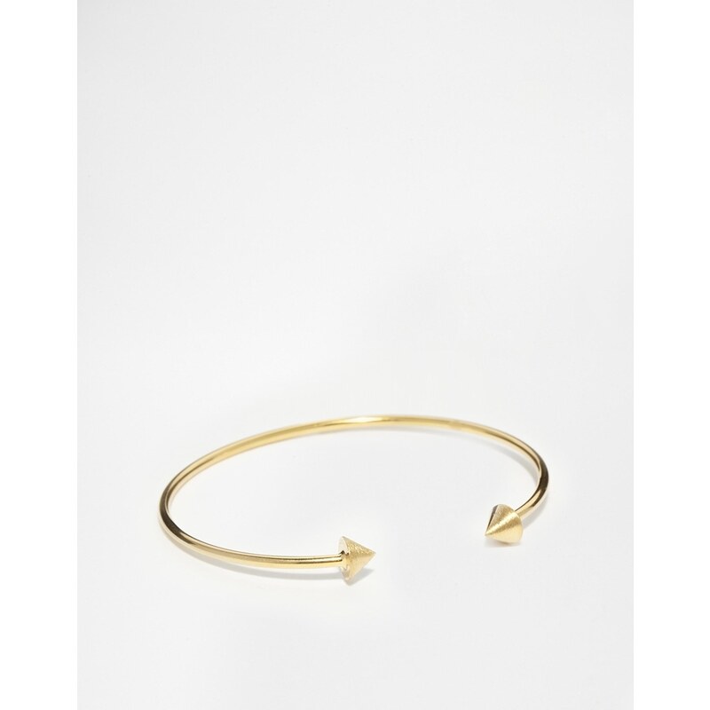 Orelia Open Cone Arrow Cuff Bracelet - Gold