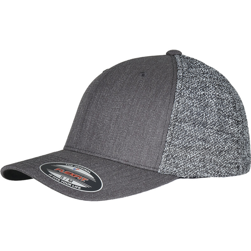 Flexfit Trucker Melange Mesh černá/šedá