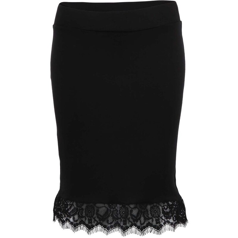 Černá sukně s krajkou Vero Moda Kami