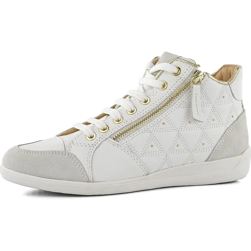 Geox bílé sneakers kotníkové tenisky Myria D0268B08522 - GLAMI.cz