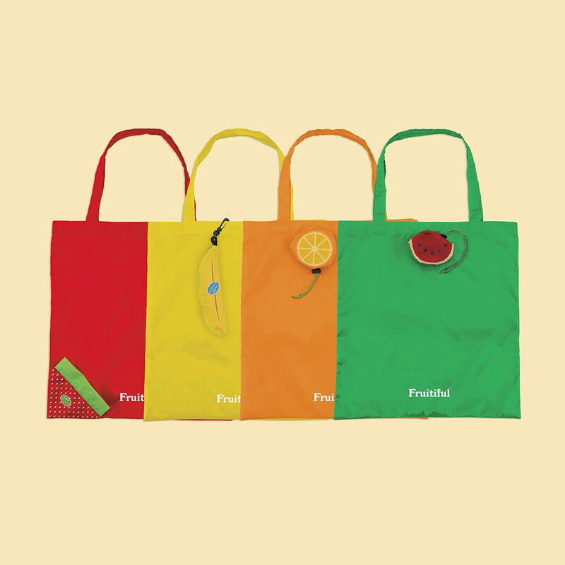 Luckies Oranžová skládací nákupní taška ve tvaru pomeranče Fruitiful Fruit Bags