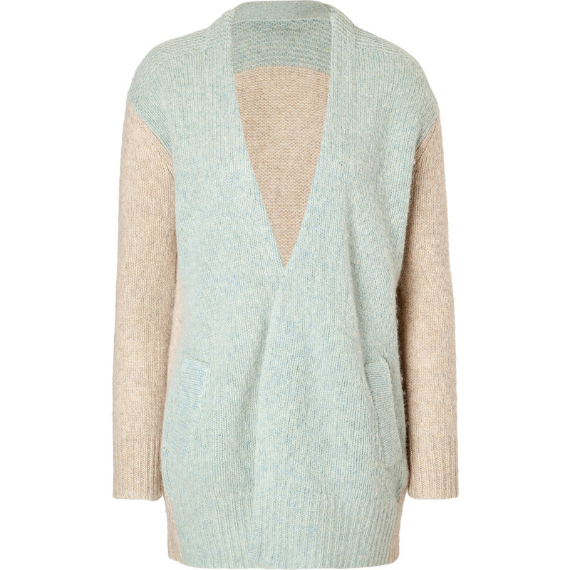 Paul & Joe Sister Wool Blend Cardigan in Mint/Beige