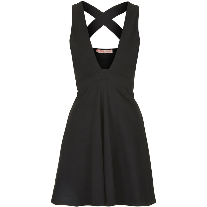 Topshop **Scuba Cross Front Skater Dress by Oh My Love