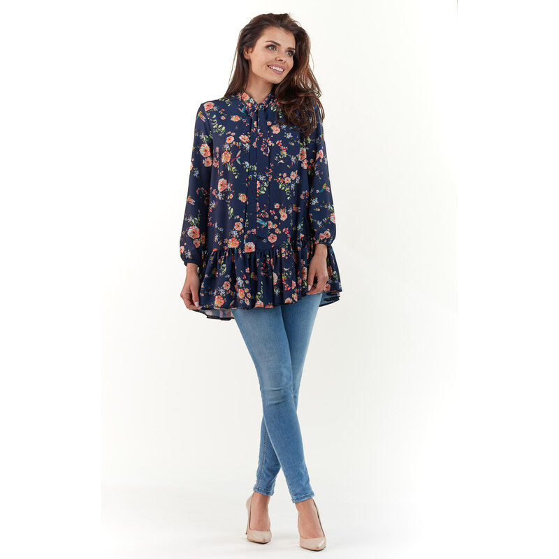 Infinite You Womans Shirt M165 Navy Blue