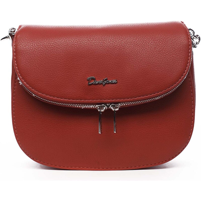 Dámská crossbody kabelka červená - David Jones Yakira červená