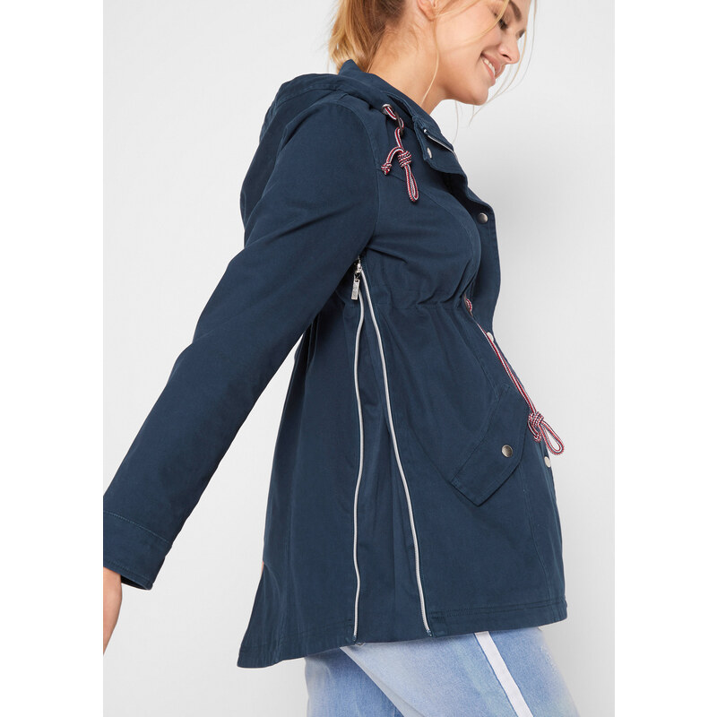 bonprix Těhotenská a nosicí bunda na přechodné období Modrá