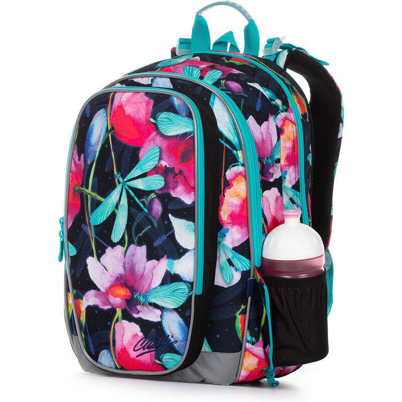 Školní batoh s vážkami a květy Topgal MIRA 20007