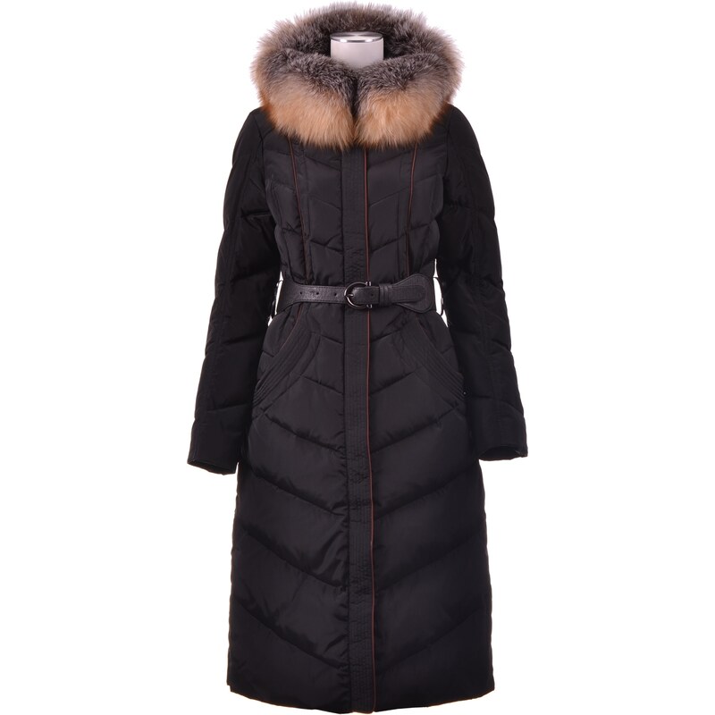 Luxusní dlouhý kabát s kožešinou Snowimage