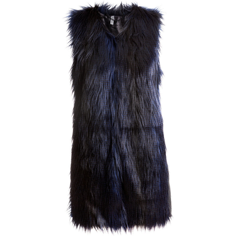 H&M Fake fur waistcoat