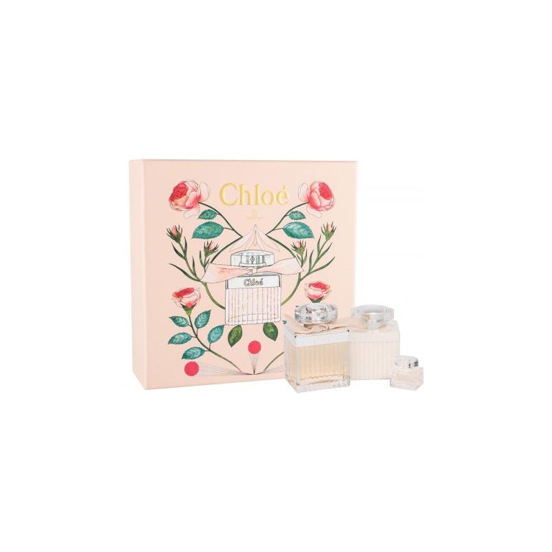 Chloe Chloé dárková kazeta pro ženy parfémovaná voda 75 ml + tělové mléko 100 ml + parfémovaná voda 5 ml