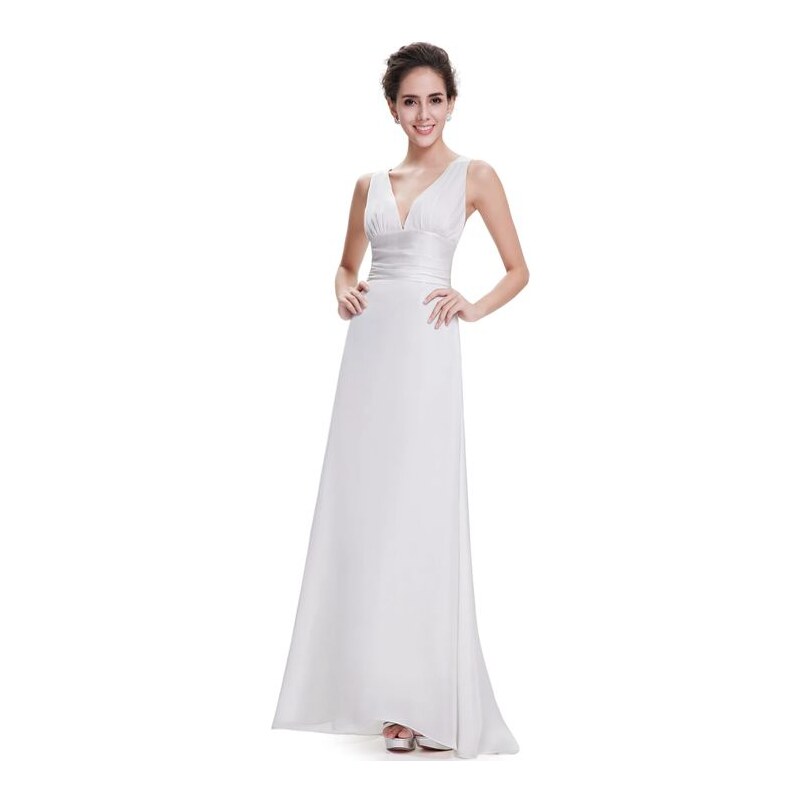 Bílé svatební a společenské šaty Ever-Pretty HE09008WH