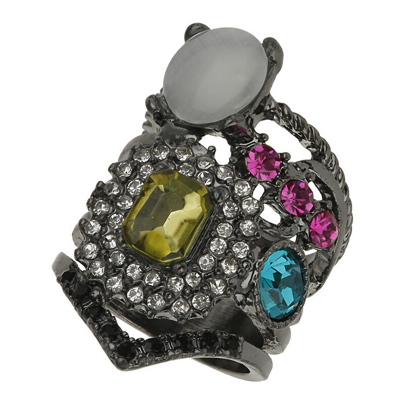 Topshop Mix Jewelled layer Look Ring