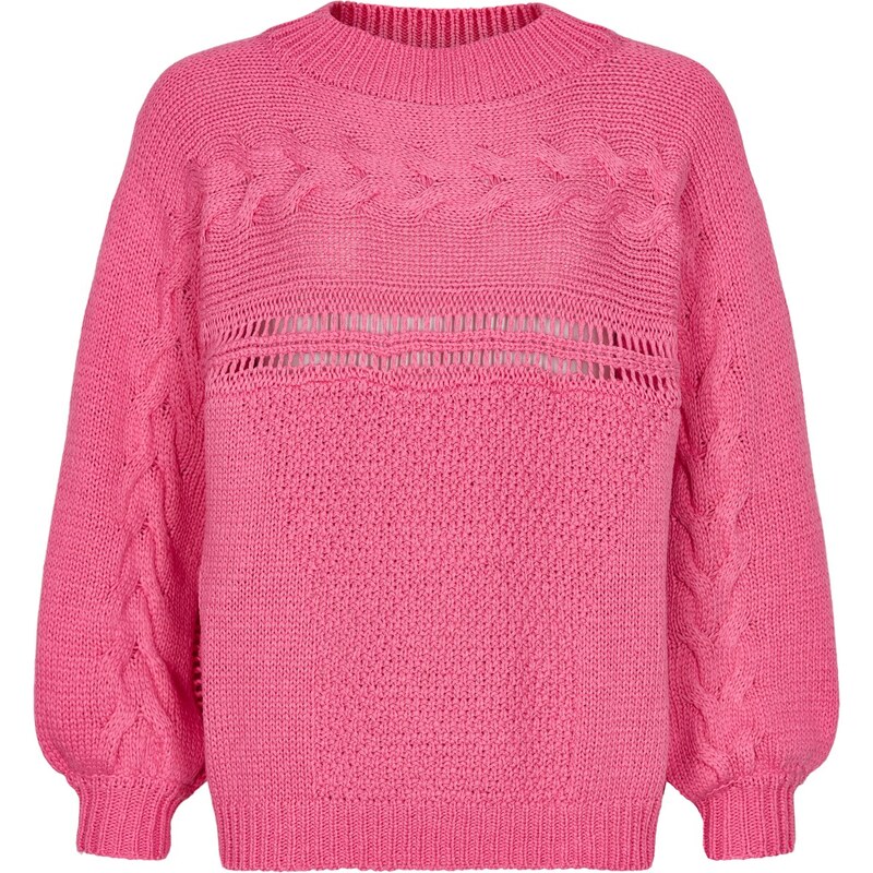 Dámský svetr NÜmph 7220202 NUALALA Dámský svetr 2528 PINK CARNA růžová 103479823