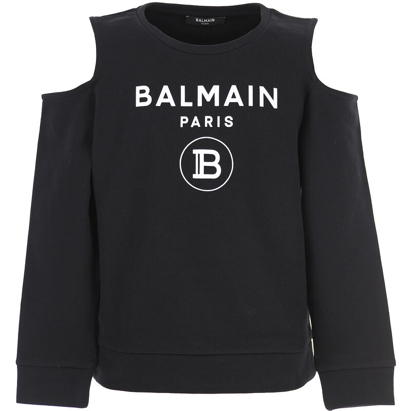 Balmain Dětské mikiny s kapucí & mikiny pro holky Ve výprodeji v Outletu, Černá, Bavlna, 2024, 10Y 16Y