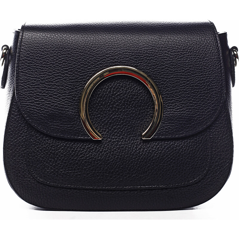 Delami Vera Pelle Nepřehlédnutélná kožená crossbody Albina černá