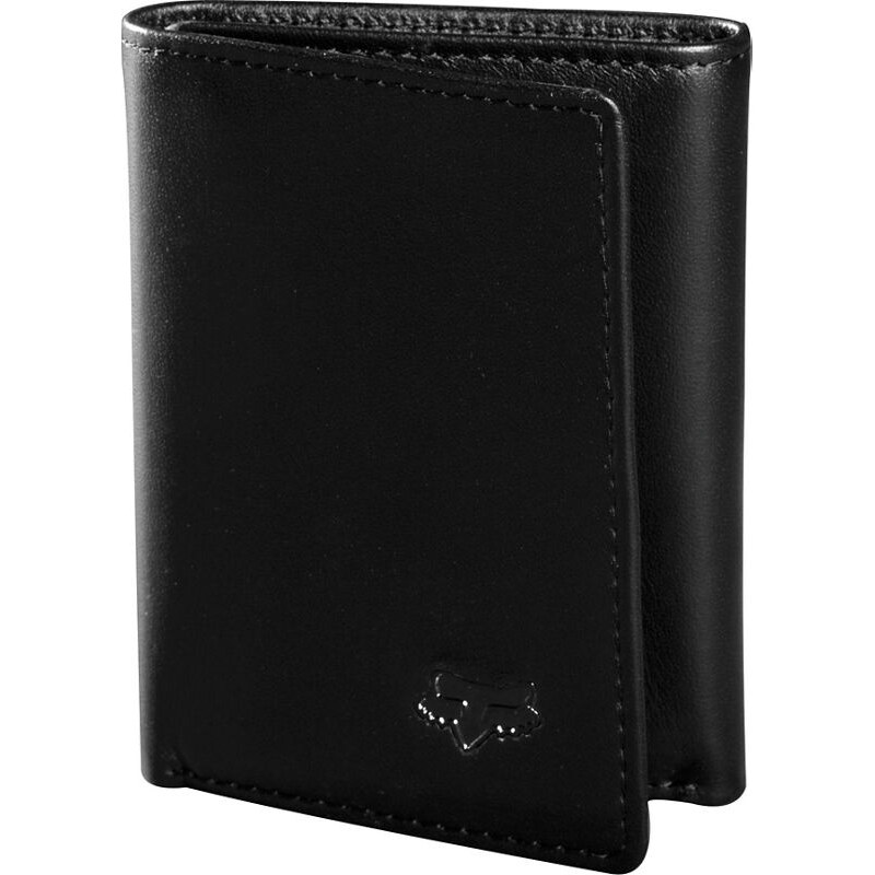 Pánská peněženka FOX Trifold Leather Wallet - NS - Black - GLAMI.cz