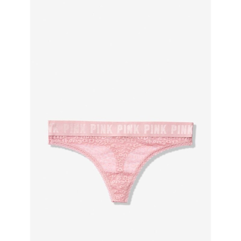 Victoria's Secret dámské tanga Lace Logo Thong S