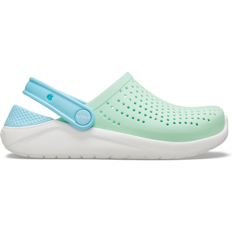 Pantofle Crocs LiteRide Clog Juniors - Neo Mint/White