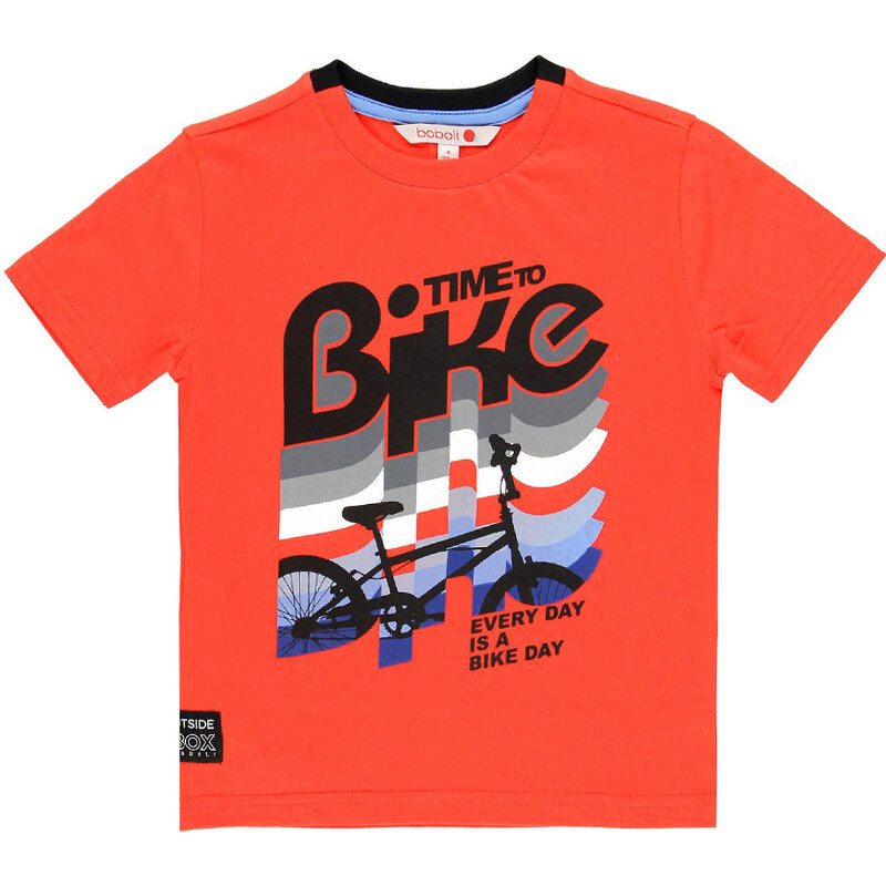 Boboli Chlapecké červené tričko #Bike