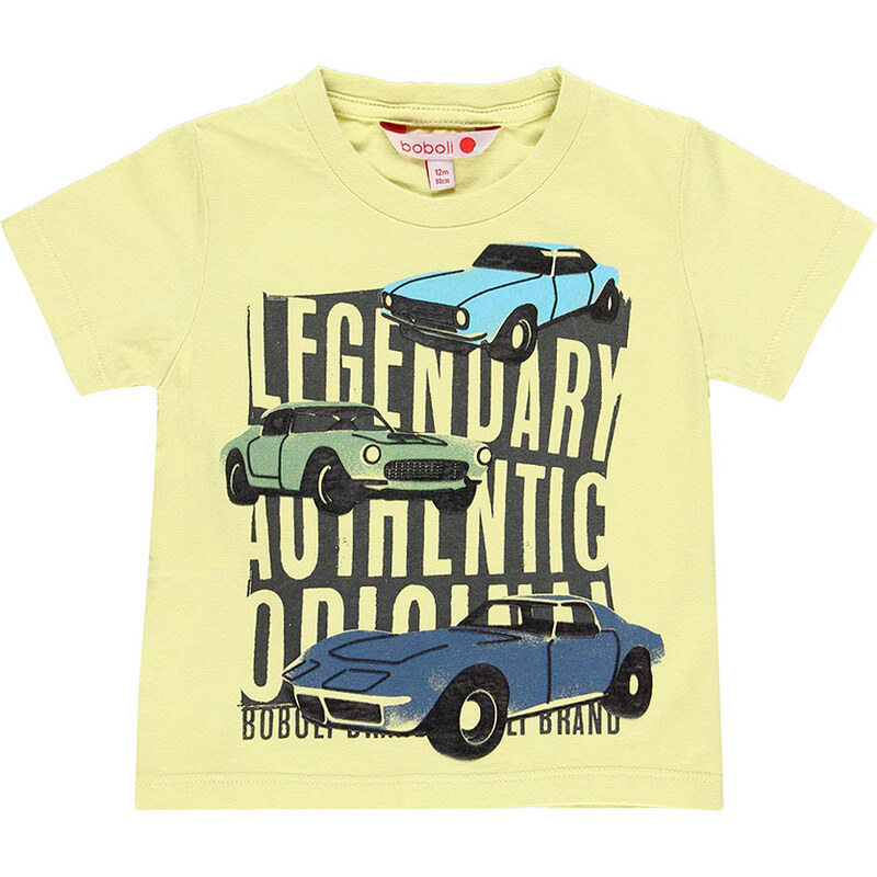 Boboli Chlapecké tričko zelené Legendární auta