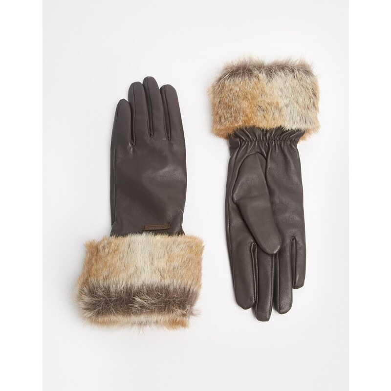 Barts Kahlo Leather Gloves - Brown