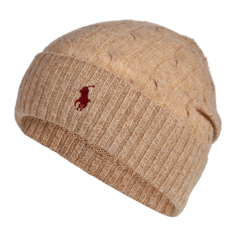 Polo Ralph Lauren Merino Wool-Cashmere Cable Knit Hat