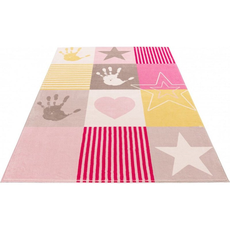 Obsession koberce Dětský kusový koberec Stars 411 pink - 120x170 cm