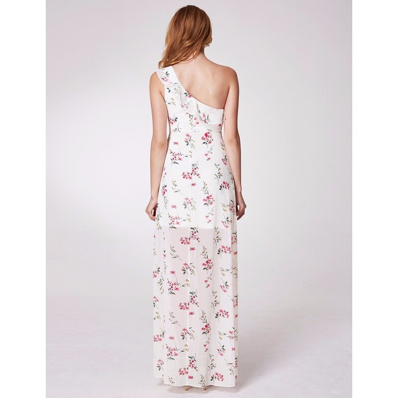 Letní květinové šaty Ever-Pretty EP07240WH Bílé