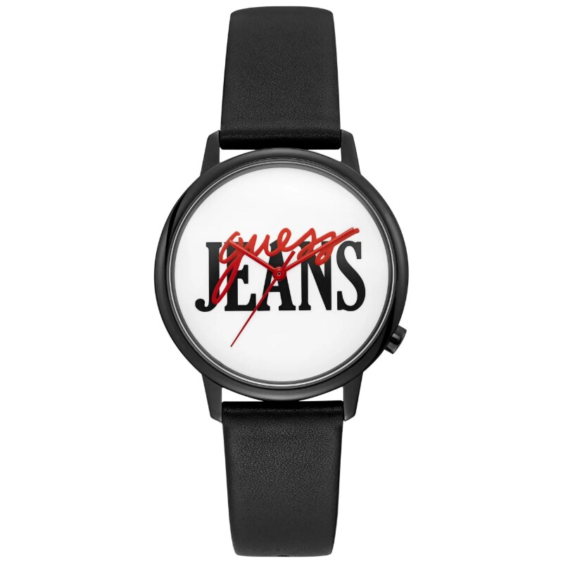 GUESS hodinky Originals Black Leather Analog Watch čierne, 12577