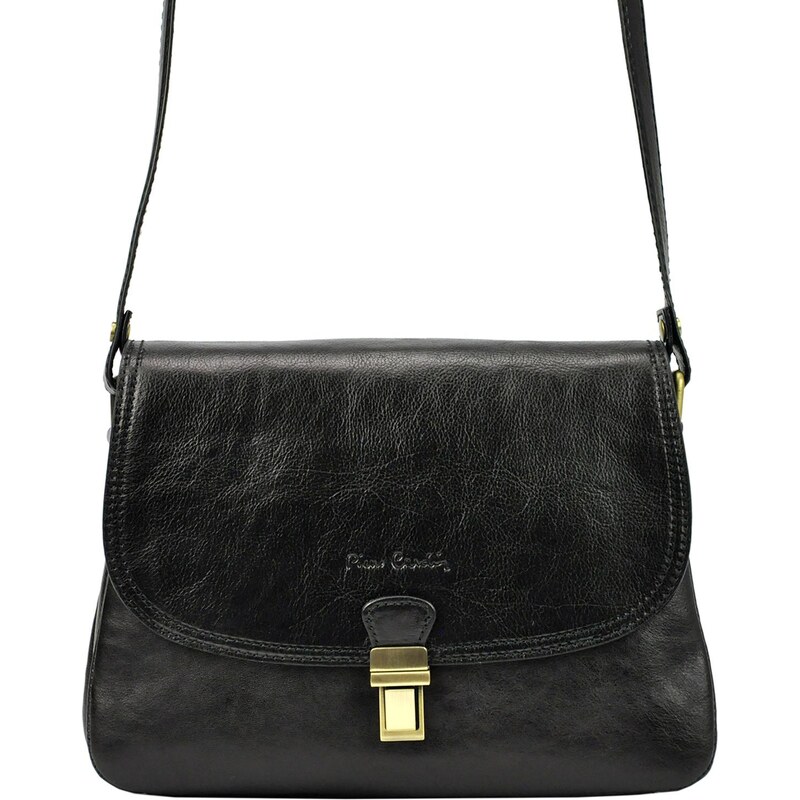 Luxusní kožená kabelka Pierre Cardin 4229 GNC černá