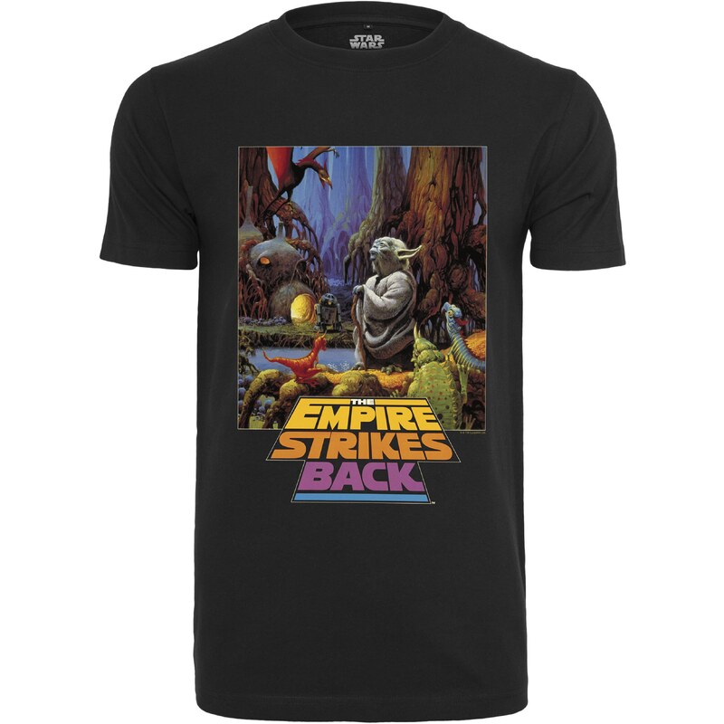 Mister Tee Tričko Star Wars Yoda Poster mix barev / černá
