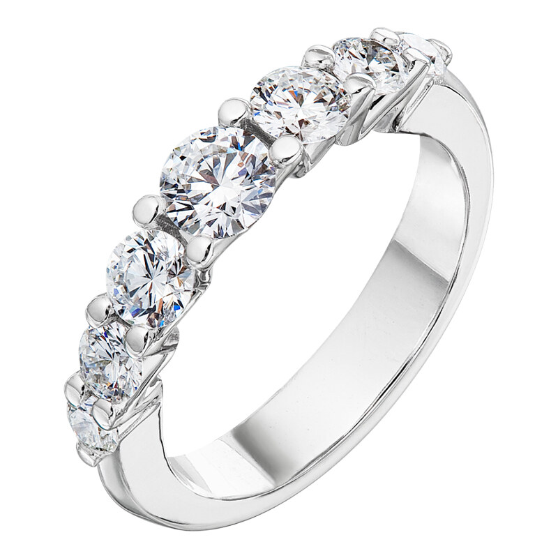 Tiami Prsten z bílého zlata s diamanty Pure Line 7