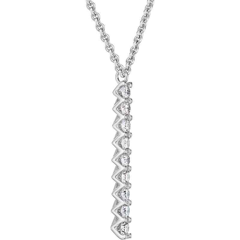 Tiami Řetízek s přívěskem z bílého zlata s lab-grown diamanty