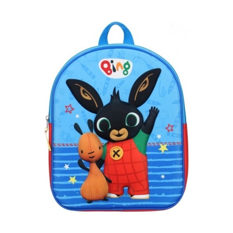 Vadobag Dětský / chlapecký předškolní 3D batoh / taška Zajíček Bing a Flop