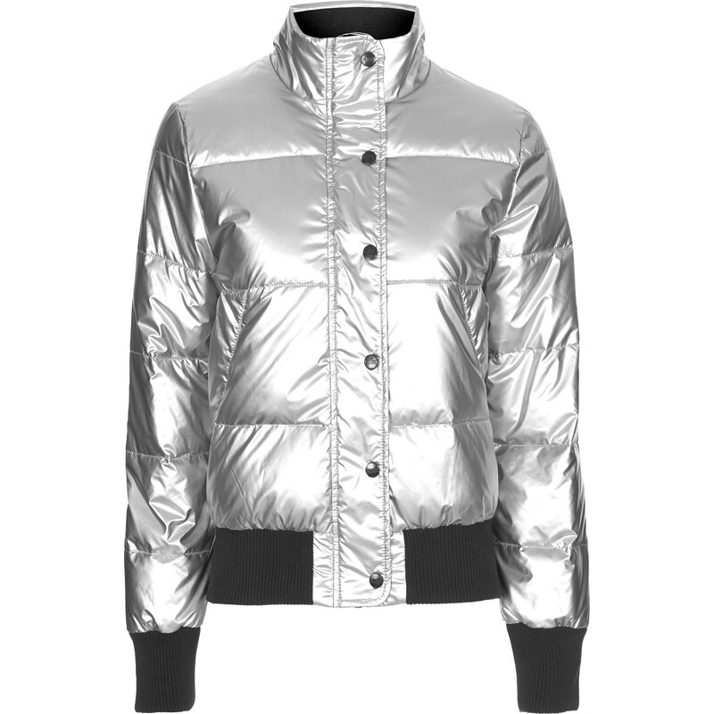 Topshop Silver Jodie Bomber by Puffa