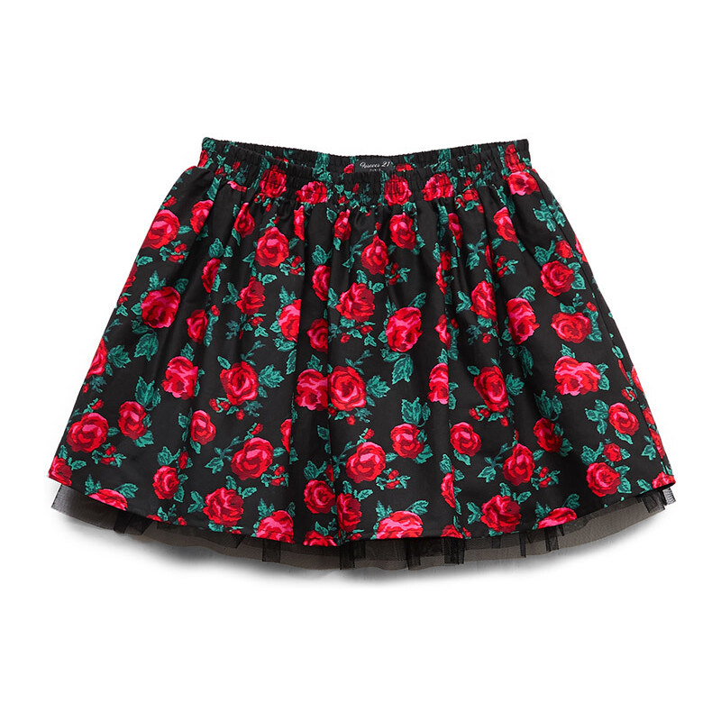 FOREVER21 girls Lovely Rose A-Line Skirt (Kids)