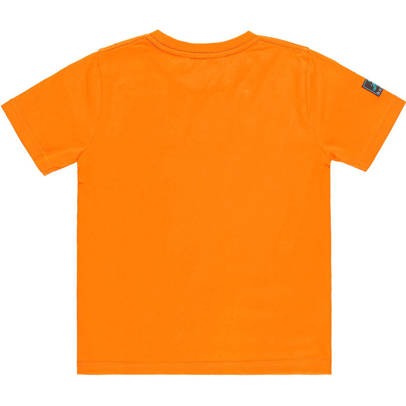 Boboli Dětské tričko Surfing Dinosaur T-rex oranžové