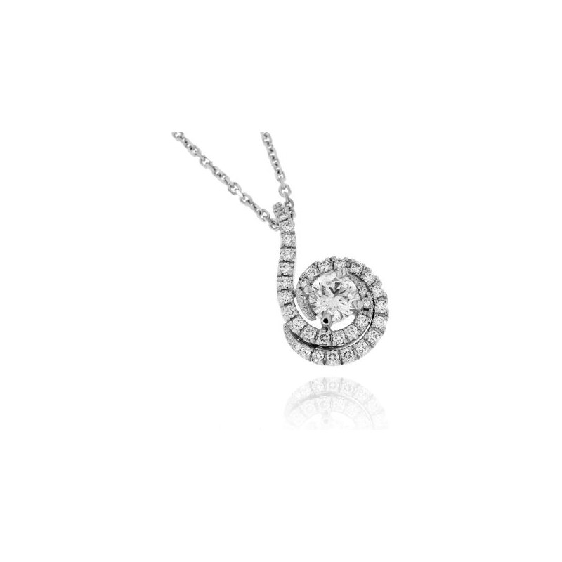 Zlatnictví U Kostela Diamantový náhrdelník z bílého zlata 33149 47616579