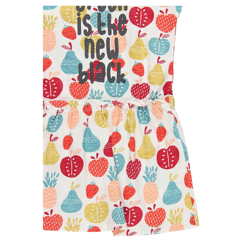 Boboli Dívčí letní šaty Barevné ovoce Organic