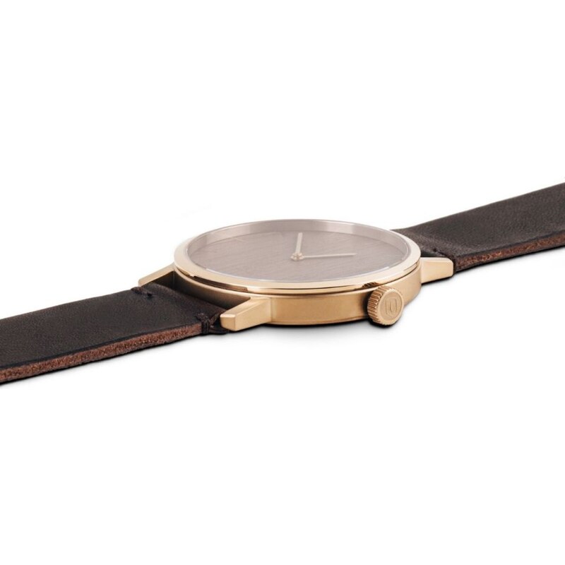 Take a shot Dřevěné hodinky Aurum Watch s řemínkem z pravé kůže