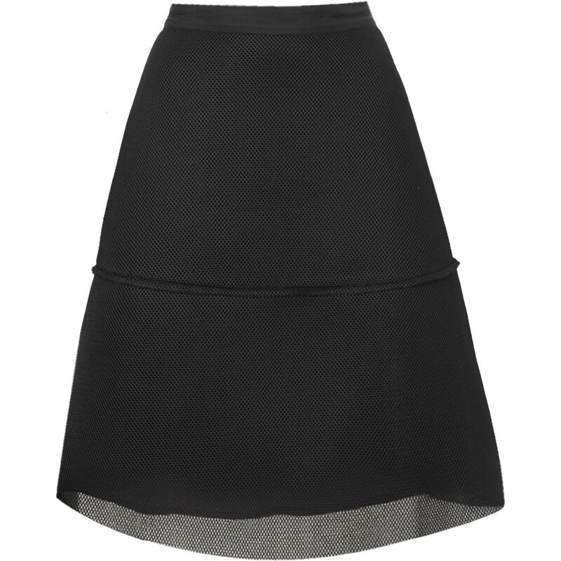 Topshop Bonded Airtex Lantern Skirt