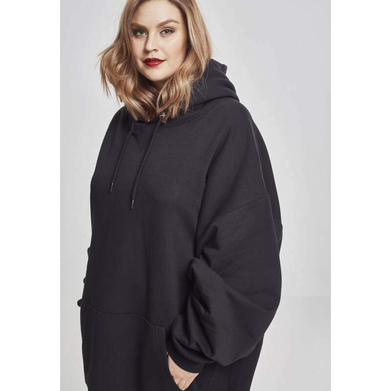 Mikina Urban Classics Ladies Long Oversize Hoody - black