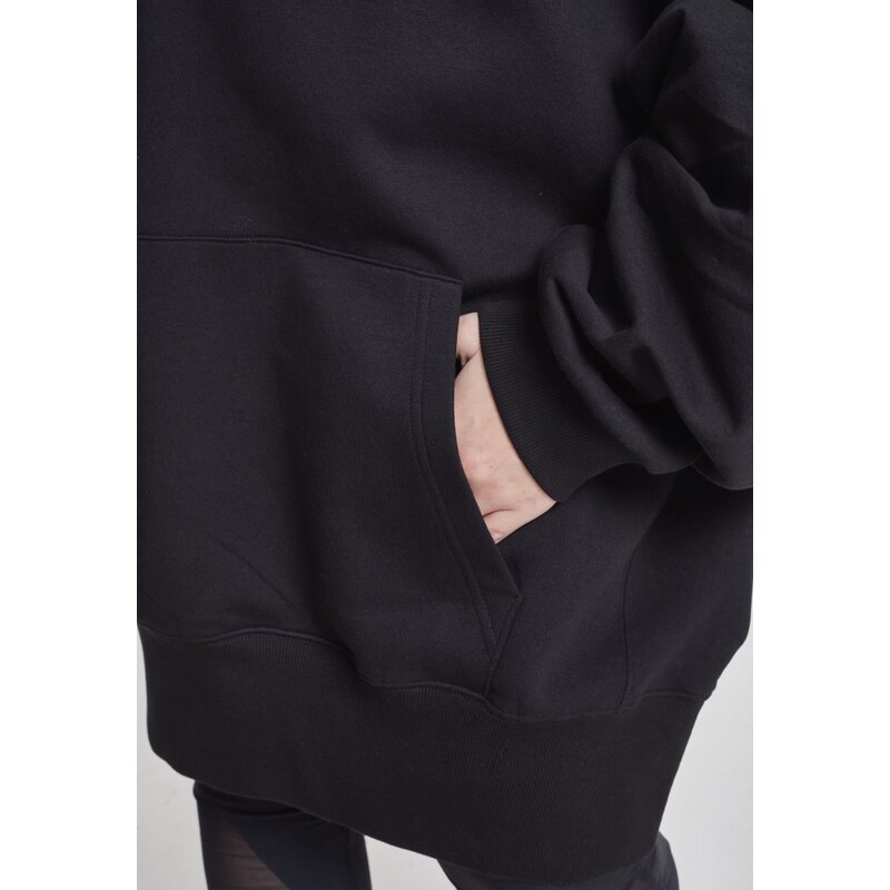 Mikina Urban Classics Ladies Long Oversize Hoody - black