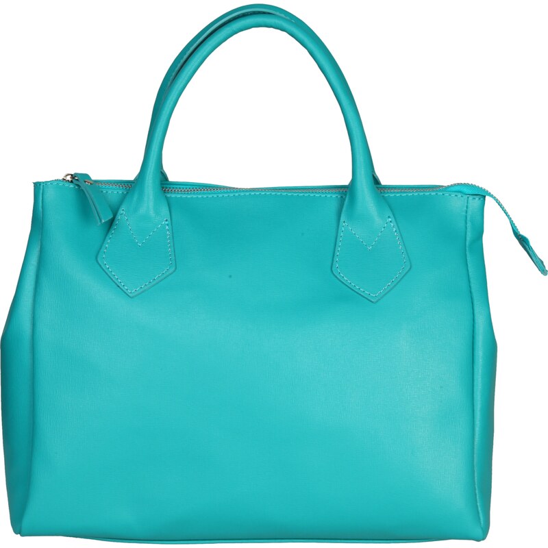 Elegantní kožená kabelka Made in Italia / Viterbo - smaragdově zelená univerzální