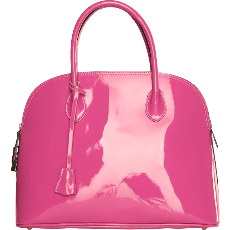 Luxusní lakovaná kabelka Made in Italia / Firenze 1 - růžová univerzální