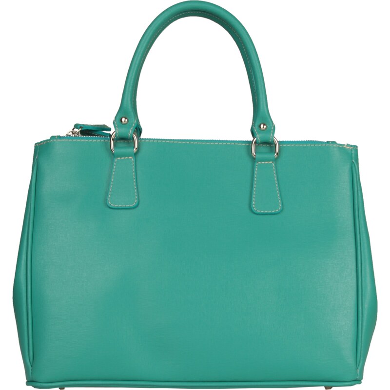 Elegantní kožená kabelka Made in Italia / Lecce - smaragdově zelená univerzální