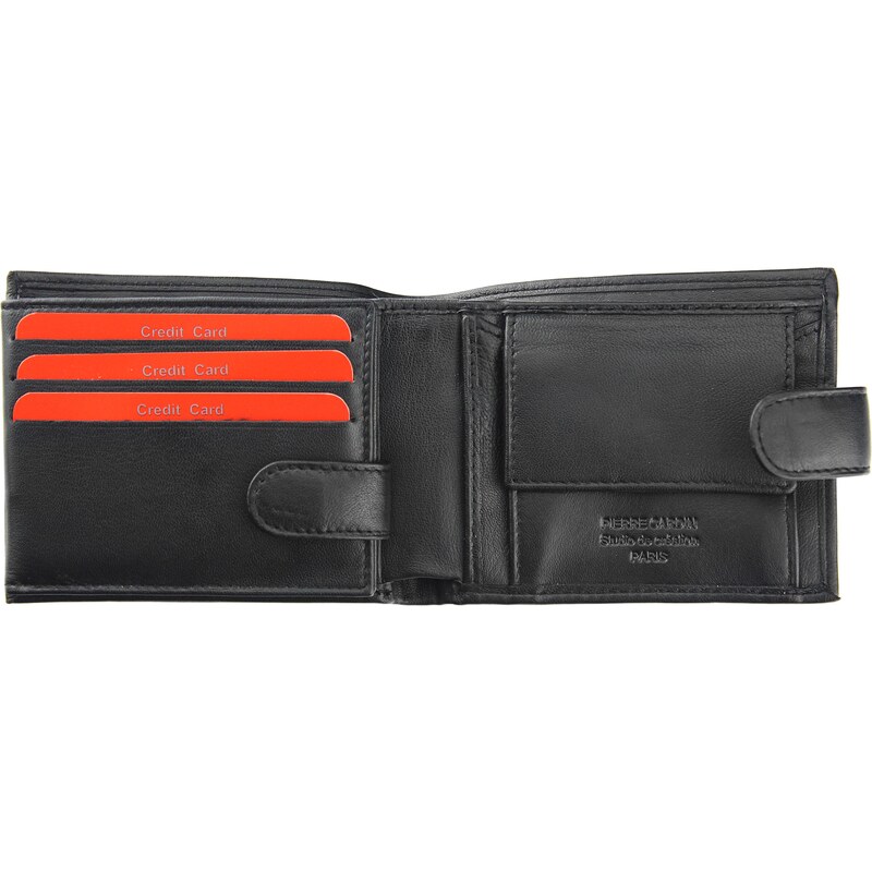 Pánská kožená peněženka Pierre Cardin CB TILAK26 323A RFID černá / modrá